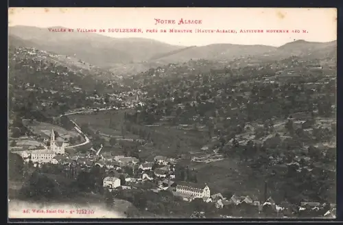 AK Soulzeren, Vallée et village, Vue panoramique
