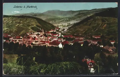 AK Leberau /Markirch, Vue panoramique du village entouré de collines verdoyantes