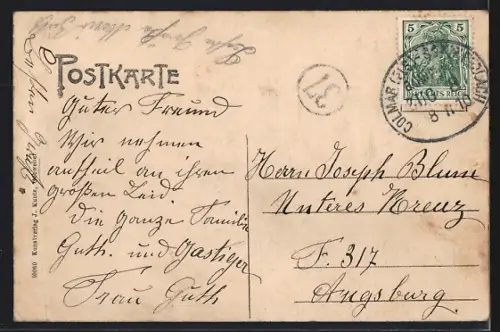 AK Ingersheim, Vue générale du village et des environs verdoyants