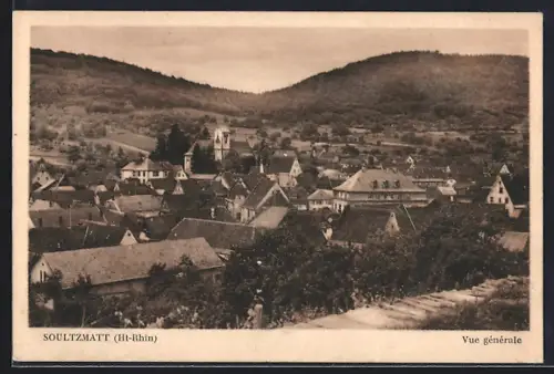 AK Soultzmatt /Ht-Rhin, Vue générale du village et des collines environnantes
