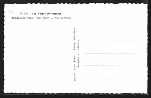 AK Rombach-le-Franc /Haut-Rhin, Vue générale