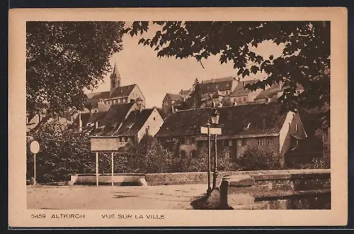 AK Altkirch, Vue sur la ville