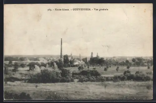 AK Guewenheim /Haute-Alsace, Vue générale