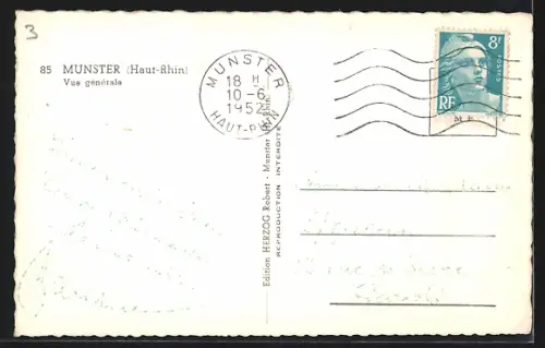 AK Munster /Haut-Rhin, Vue générale