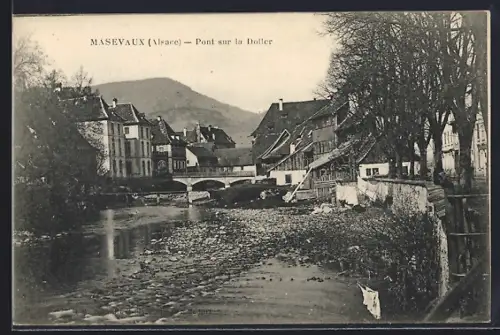 AK Masevaux /Alsace, Pont sur la Doller