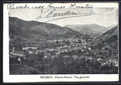 AK Moosch /Haute-Alsace, Vue générale