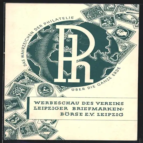 Künstler-AK Leipzig, 3. Briefmarken-Werbeschau des Vereins Leipiger Briefmarken-Börse e. V. 1932, Ganzsache