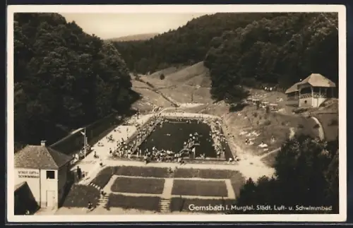 AK Gernsbach, Städt. Luft- und Schwimmbad