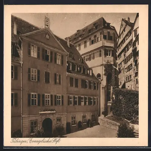 AK Tübingen, Am Evangelischen Stift, Ortspartie