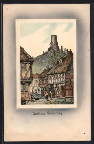 AK Bonn, Partie an der Godesburg