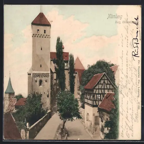 AK Nürnberg, Burg und Heidenthurm