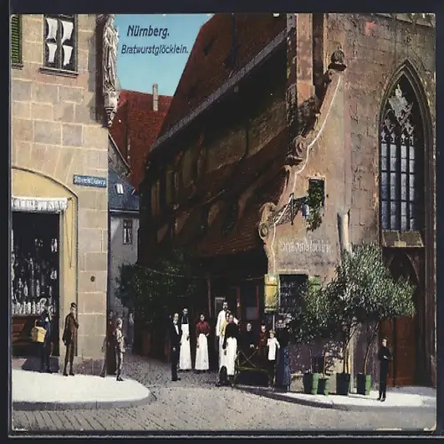 AK Nürnberg, Gasthaus Bratwurstglöcklein