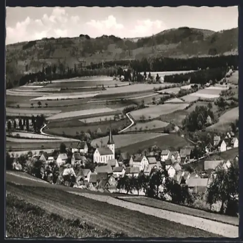 AK Geroda /Rhön, Ortsansicht mit Kirche