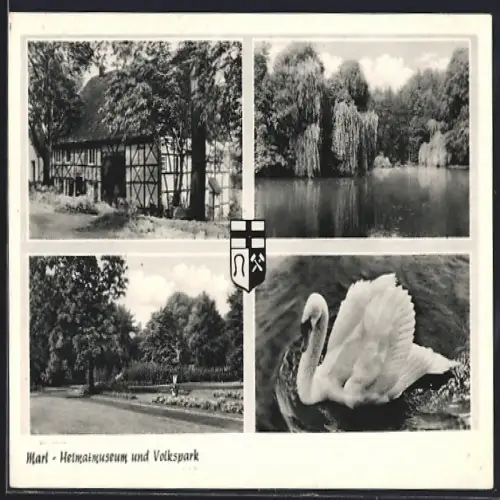 AK Marl, Heimatmuseum und Volkspark, Wappen