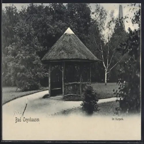 AK Bad Oeynhausen, Pavillon im Kurpark