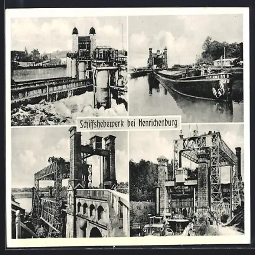 AK Henrichenburg, Schiff beim Schiffshebewerk