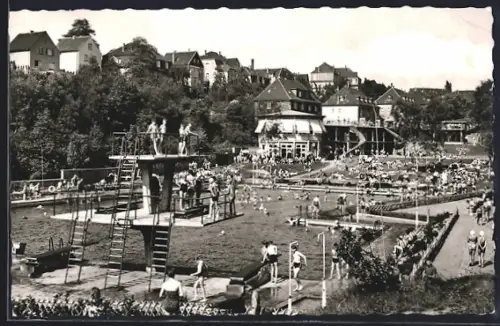 AK Velbert /Rhld., Freibad im Herminghauspark
