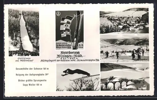 AK Willingen / Waldeck, Wintersportplatz Mühlenkopfschanze, Skisprung, Viadukt