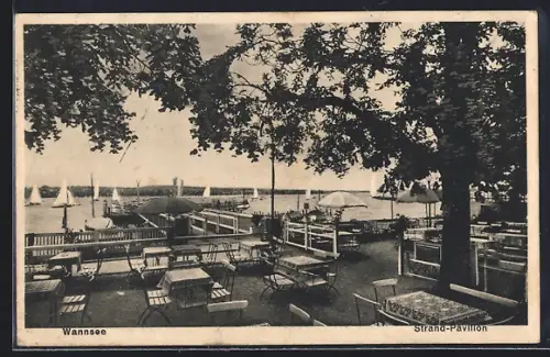 AK Berlin-Wannsee, Restaurant Strand-Pavillon, Inh. Alfred Heubner
