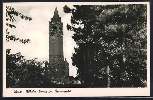 AK Grunewald, Gasthaus Kaiser-Wilhelm-Turm, Bes. Max Müller