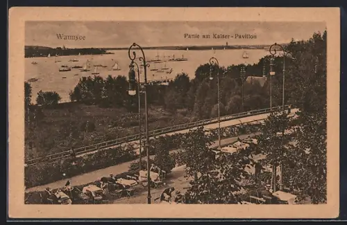AK Berlin-Wannsee, Partier am Kaiser-Pavillon