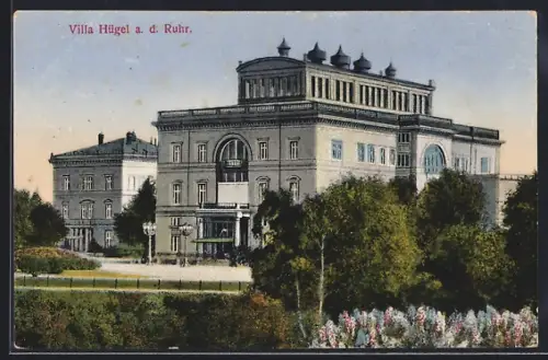 AK Werden a. d. R., Blick auf den Villa Hügel