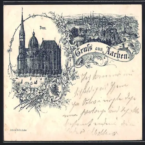 AK Aachen, Gesamtansicht & Dom