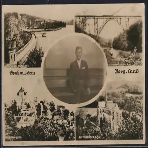 AK Remscheid / Berg. Land, Ortspartien Remscheider Talsperre, Müngstener Brücke unnd Schloss Burg