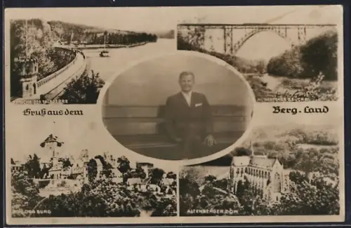 AK Remscheid / Berg. Land, Ortspartien Remscheider Talsperre, Müngstener Brücke unnd Schloss Burg