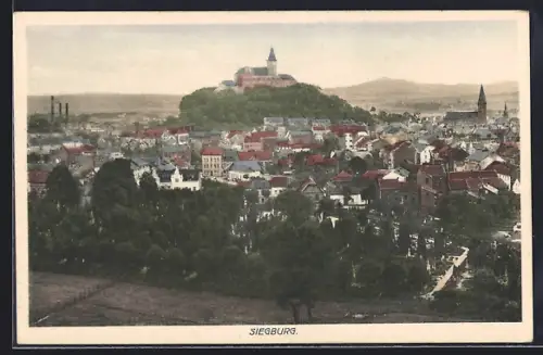 AK Siegburg, Ortsansicht mit Schloss
