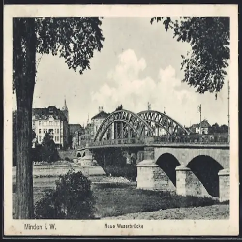 AK Minden i. W., Neue Wasserbrücke