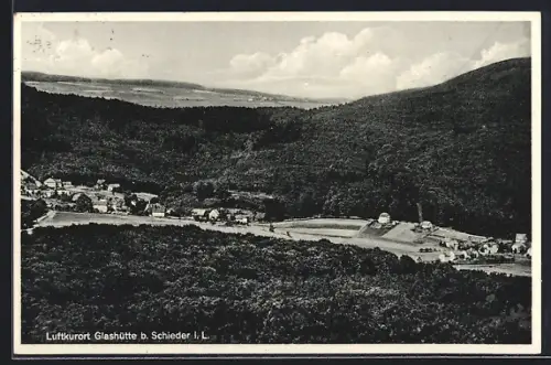 AK Glashütte b. Schieder, Blick auf den Ort