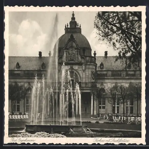 AK Bad Oeynhausen, Kurhaus mit Leuchfontäne