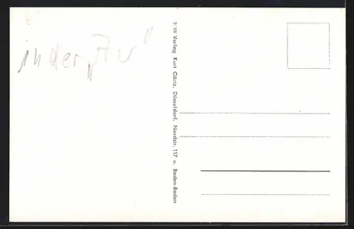 AK Wintersdorf / Rastatt, Am Sandbach