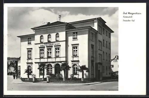 AK Bad Mergentheim, Kuranstalt Deutscher Hof