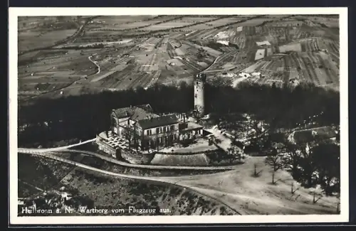 AK Heilbronn, Wartberg vom Flugzeug aus gesehen