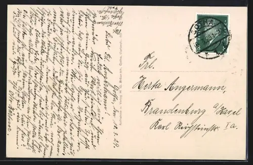 AK Gotha, Partie im Orangeriegarten