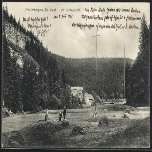 AK Finsterbergen /Th. Wald, Im Leinagrund