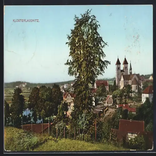 AK Klosterlausnitz, Ortspartie mit Kloster
