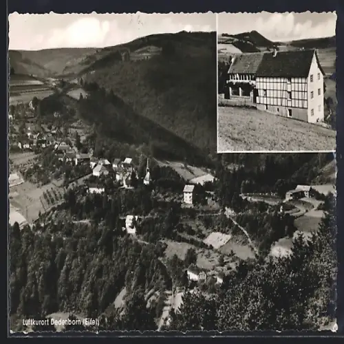 AK Dedenborn /Eifel, Gasthaus und Pension Ruhrblick, Panorama