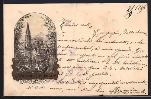 Lithographie Freiburg i. B., Kirche