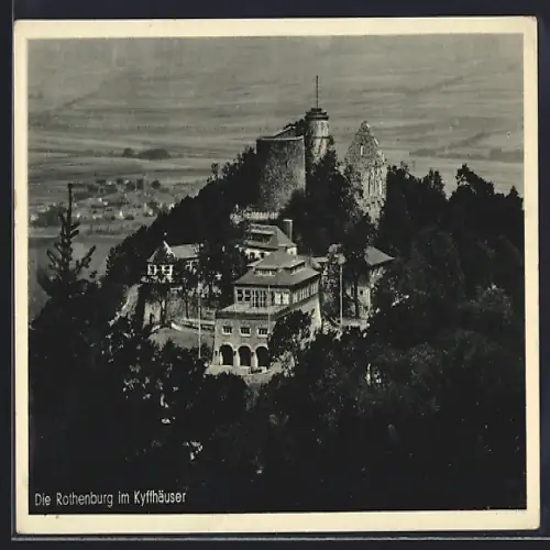 AK Steinthaleben / Kyffhäuser Gebirge, Die Rothenburg