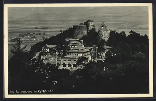 AK Steinthaleben / Kyffhäuser Gebirge, Die Rothenburg