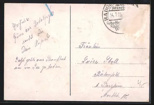 AK Radolfzell /Bodensee, Gesamtansicht mit Kirche