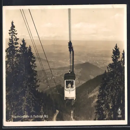 AK Freiburg i. Br., Schauinslandbahn