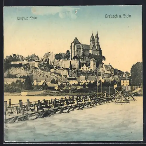 AK Breisach, Blick auf Burg Kissler