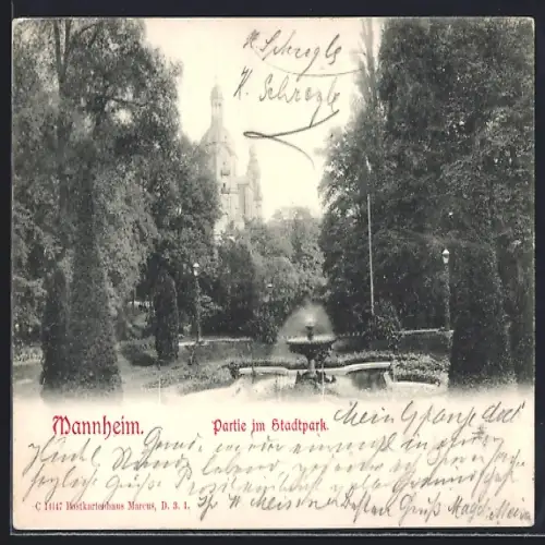 AK Mannheim, Partie im Stadtpark