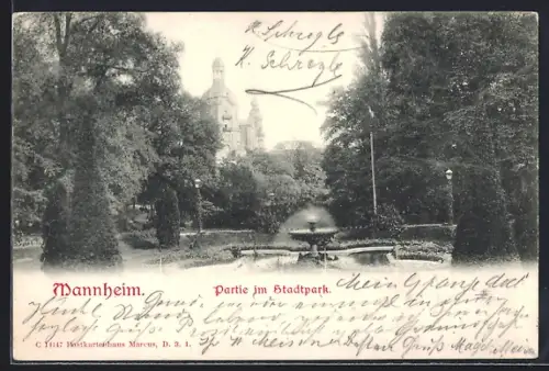 AK Mannheim, Partie im Stadtpark