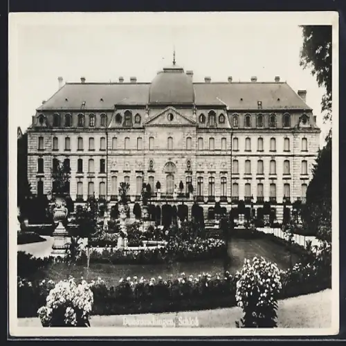 AK Donaueschingen, Schloss mit Gartenanlage