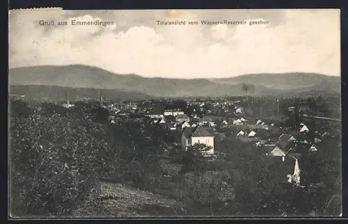 AK Emmendingen, Totale vom Wasser-Reservoir gesehen